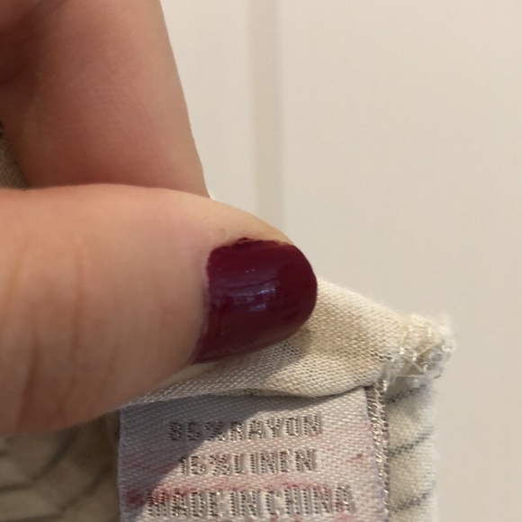 Charlotte Russe Oatmeal Floral and Stripe Tank Top - Picture 4 of 7